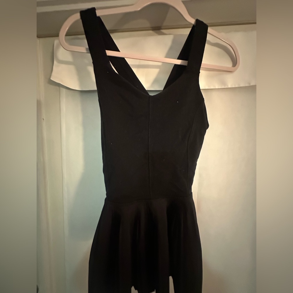 Lululemon Black Pleated Peplum‎ City Tank Size 10